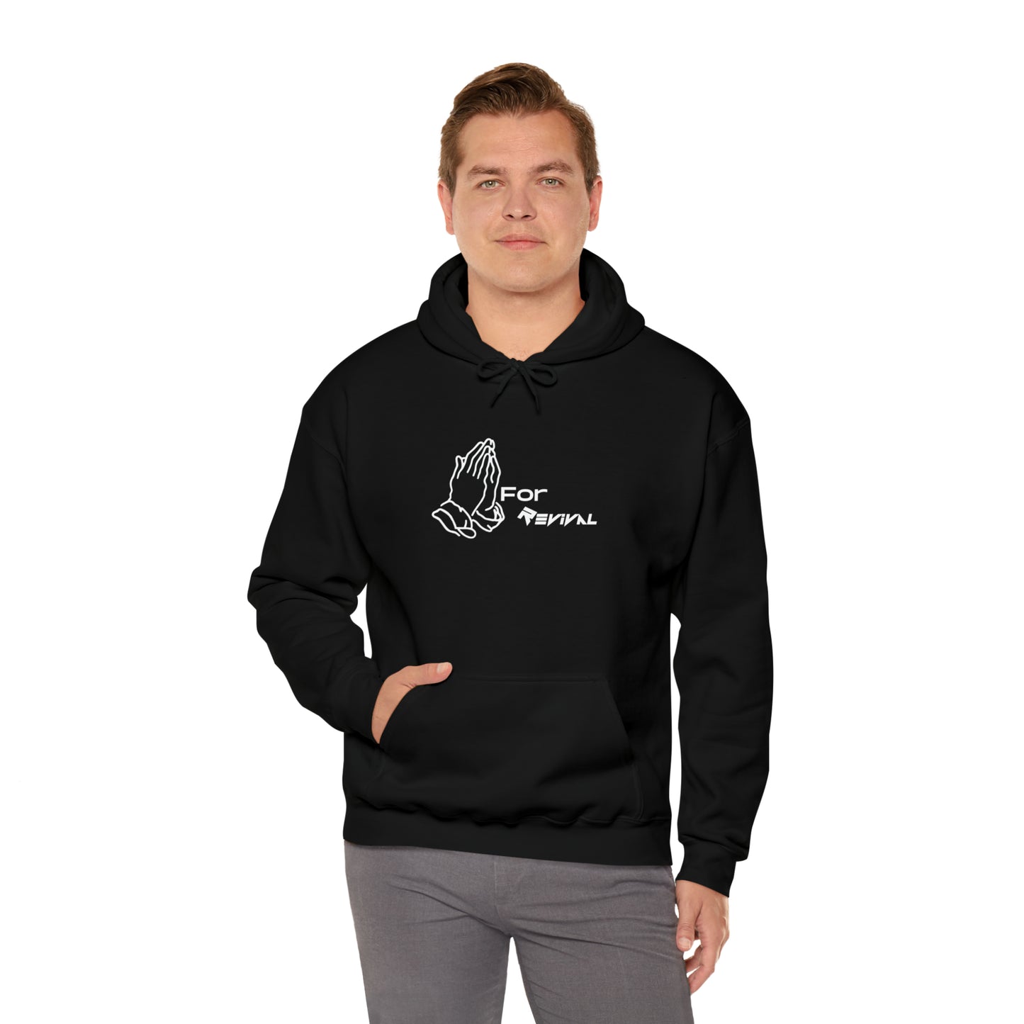 Pray for Revival by Revival Hooded Sweatshirt, Long Sleeved Hoodie for Men and Women, Gift for Men, Gift for Women