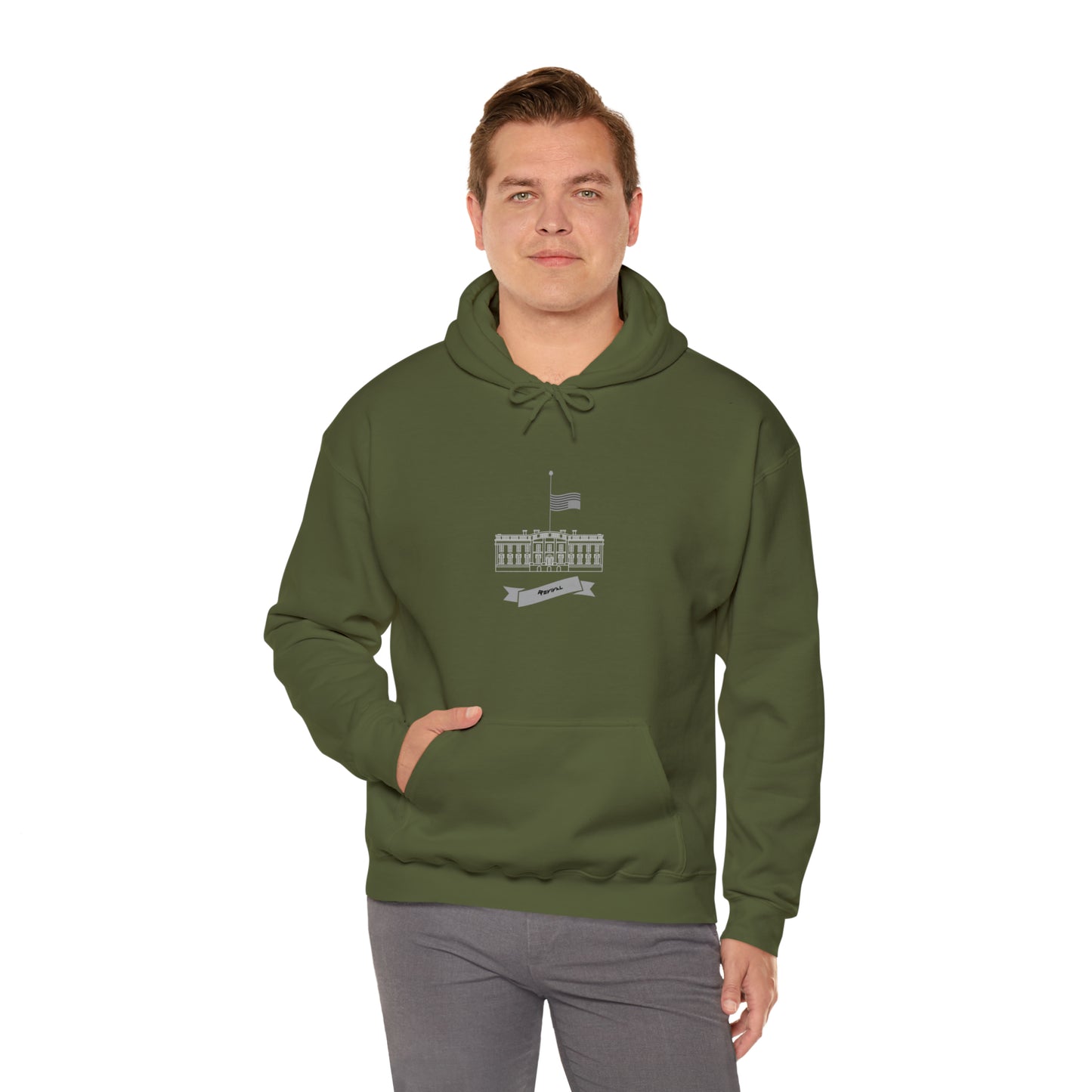 Distress Signal by Revival Heavy Hooded Sweatshirt, Warm Hoodie for Men and Women, Gift for Men, Gift for Women