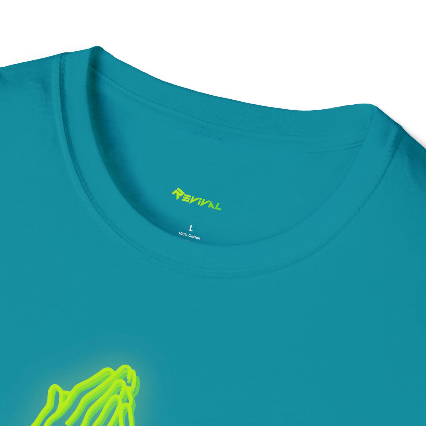 Pray for Revival Neon Green by Revival Softstyle T-Shirt, Short Sleeved Tee for Men and Women, Gift for Men, Gift for Women