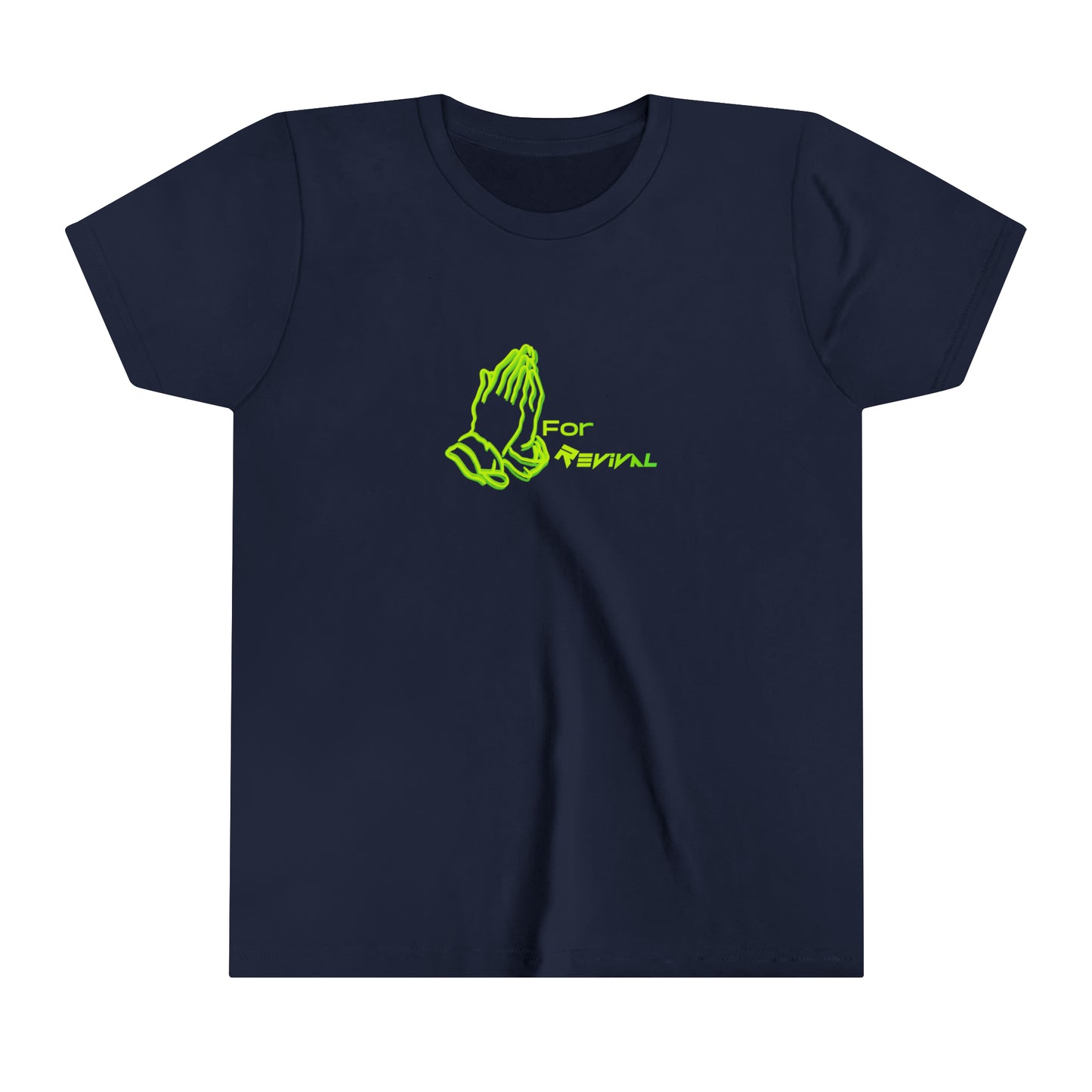 Pray for Revival Neon Green by Revival Youth Short Sleeve Tee