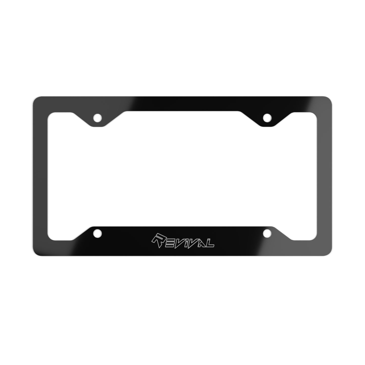 Tattered Outline by Revival Metal License Plate Frame