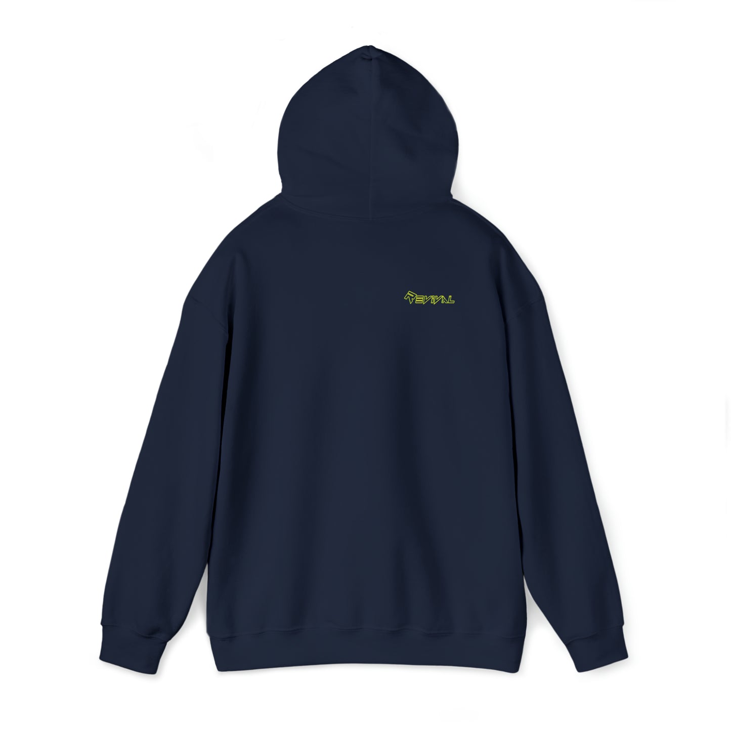 Calvary Intersection Neon Green Camo by Revival Unisex Heavy Hooded Sweatshirt, Hoodie for Men and Women, Gift for Men, Gift for Women