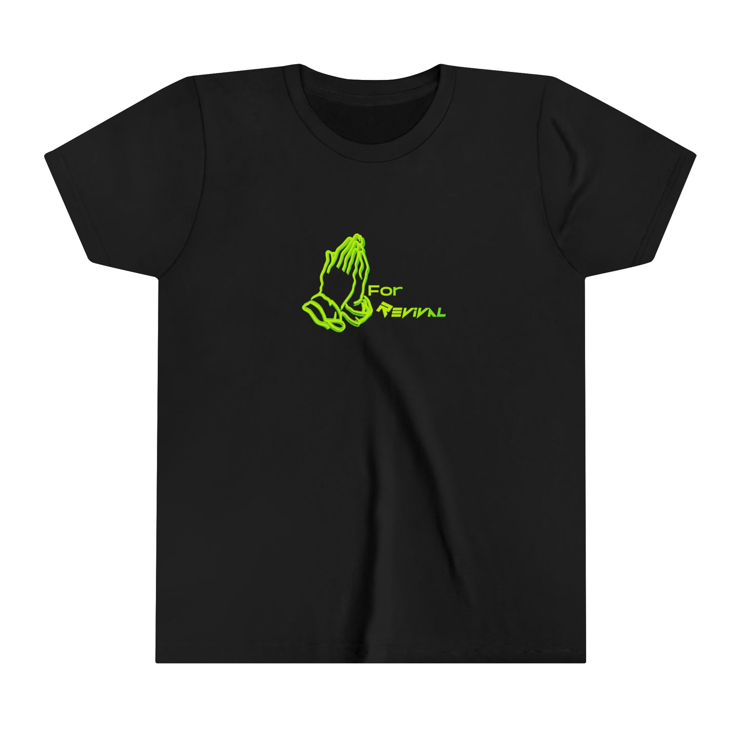 Pray for Revival Neon Green by Revival Youth Short Sleeve Tee