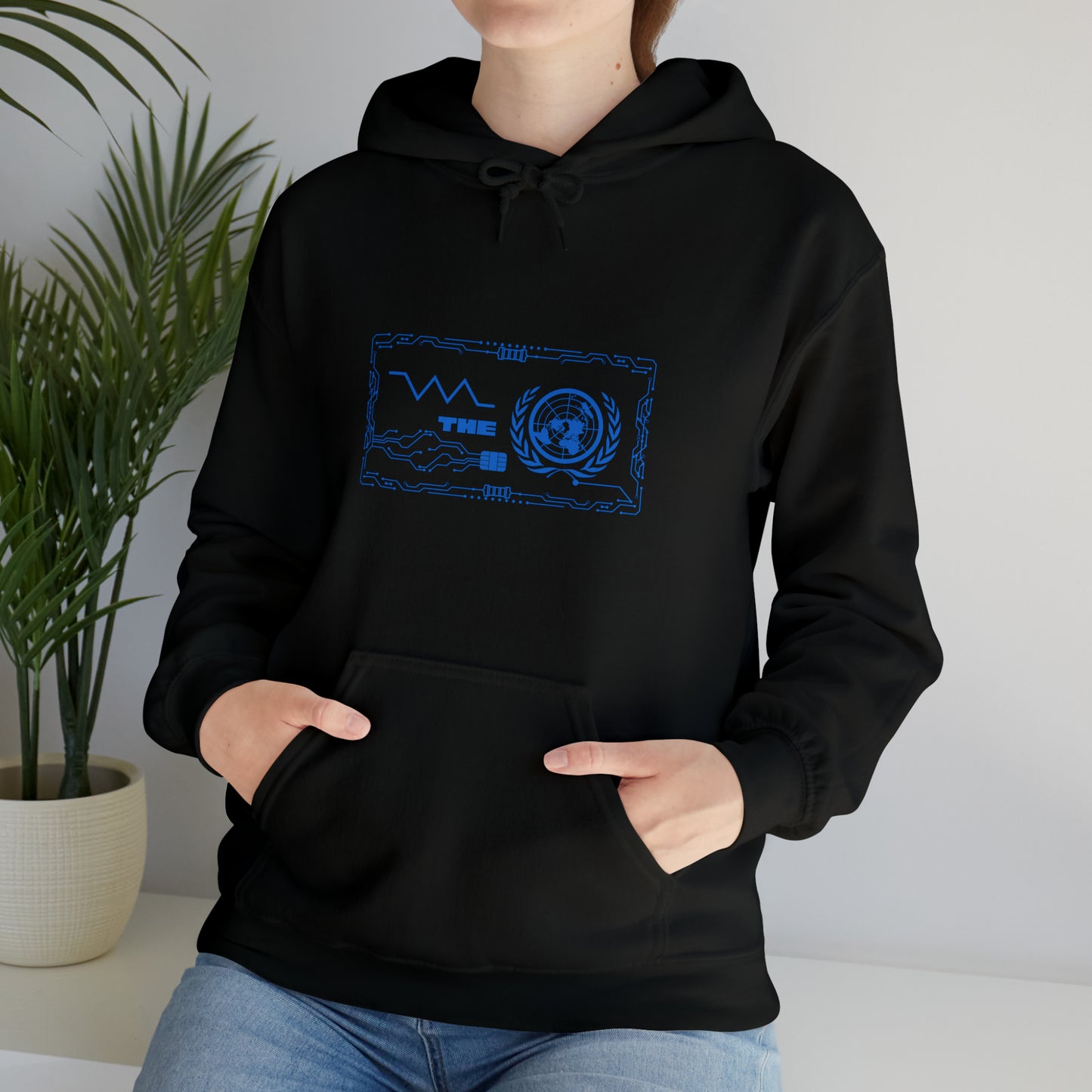 Resist the UN by Revival Hooded Sweatshirt, Long Sleeved Hoodie for Men and Women, Gift for Men, Gift for Women