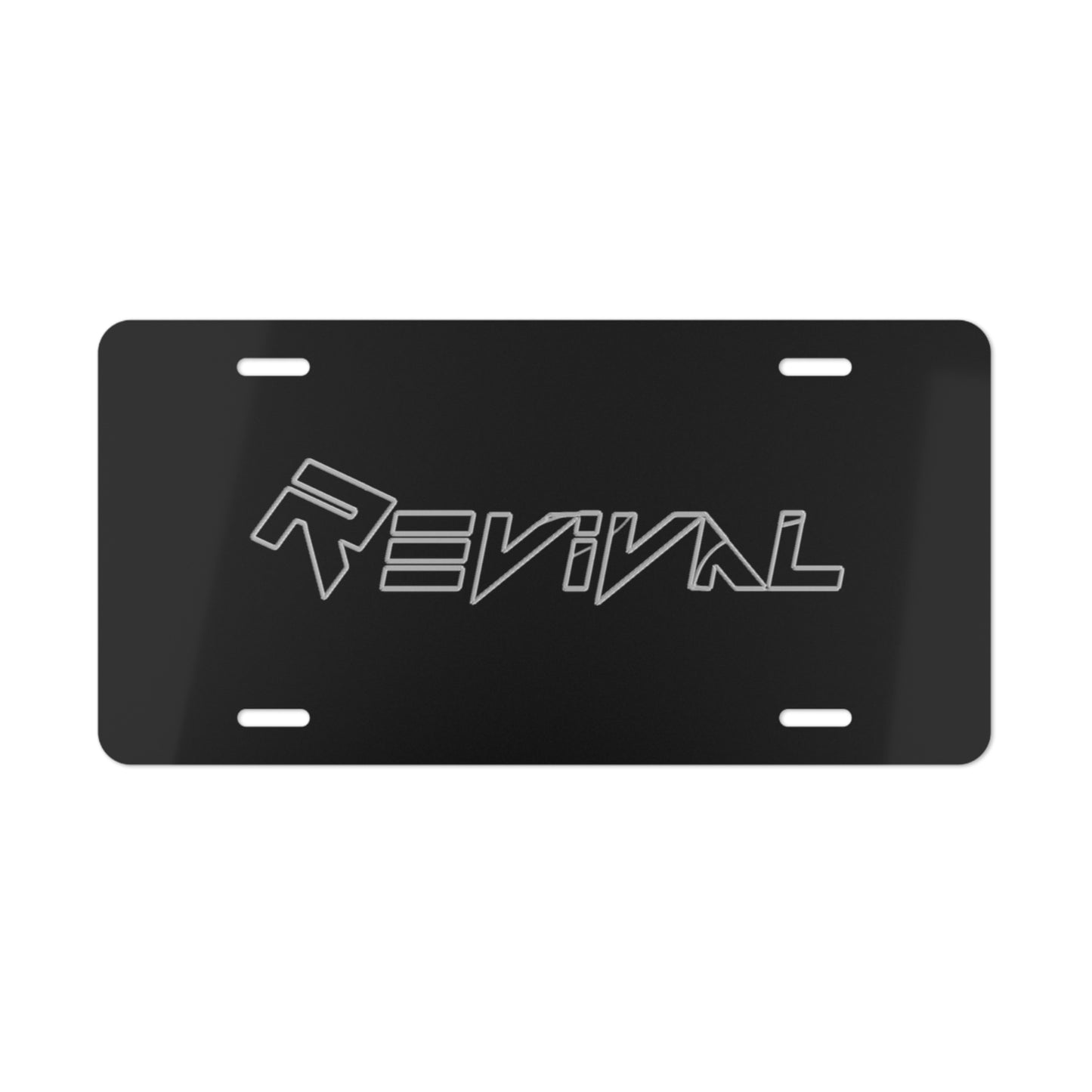 White Tattered Plate by Revival Vanity Plate