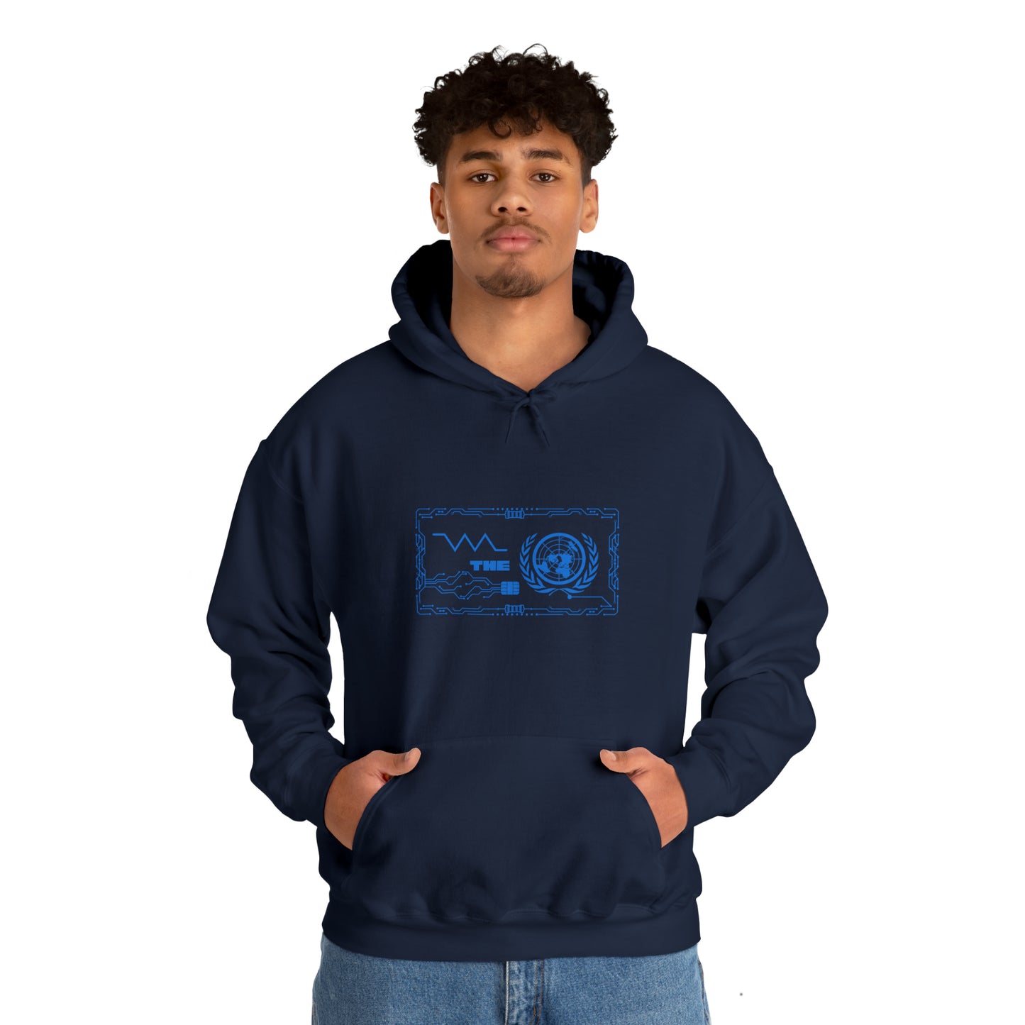 Resist the UN by Revival Hooded Sweatshirt, Long Sleeved Hoodie for Men and Women, Gift for Men, Gift for Women