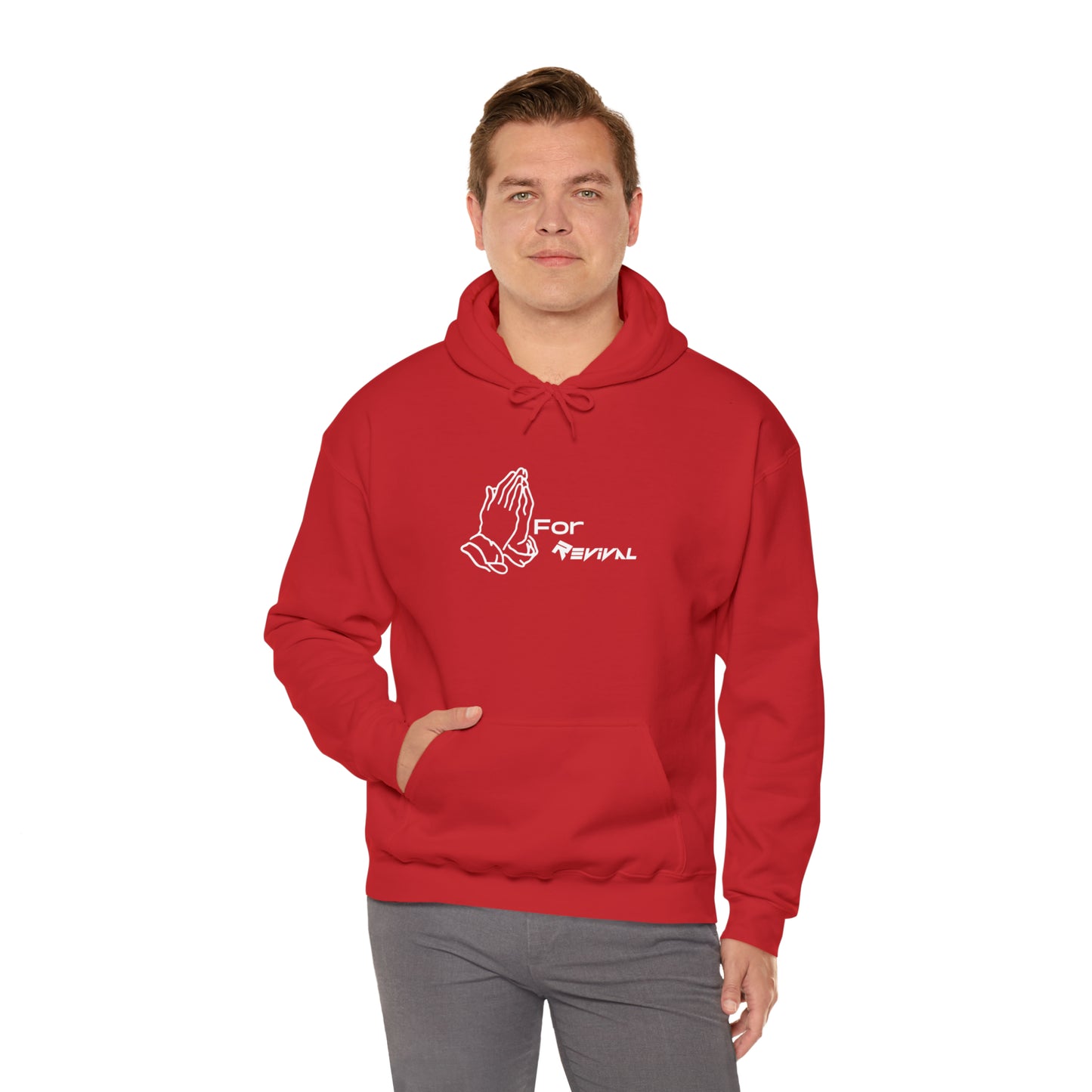 Pray for Revival by Revival Hooded Sweatshirt, Long Sleeved Hoodie for Men and Women, Gift for Men, Gift for Women