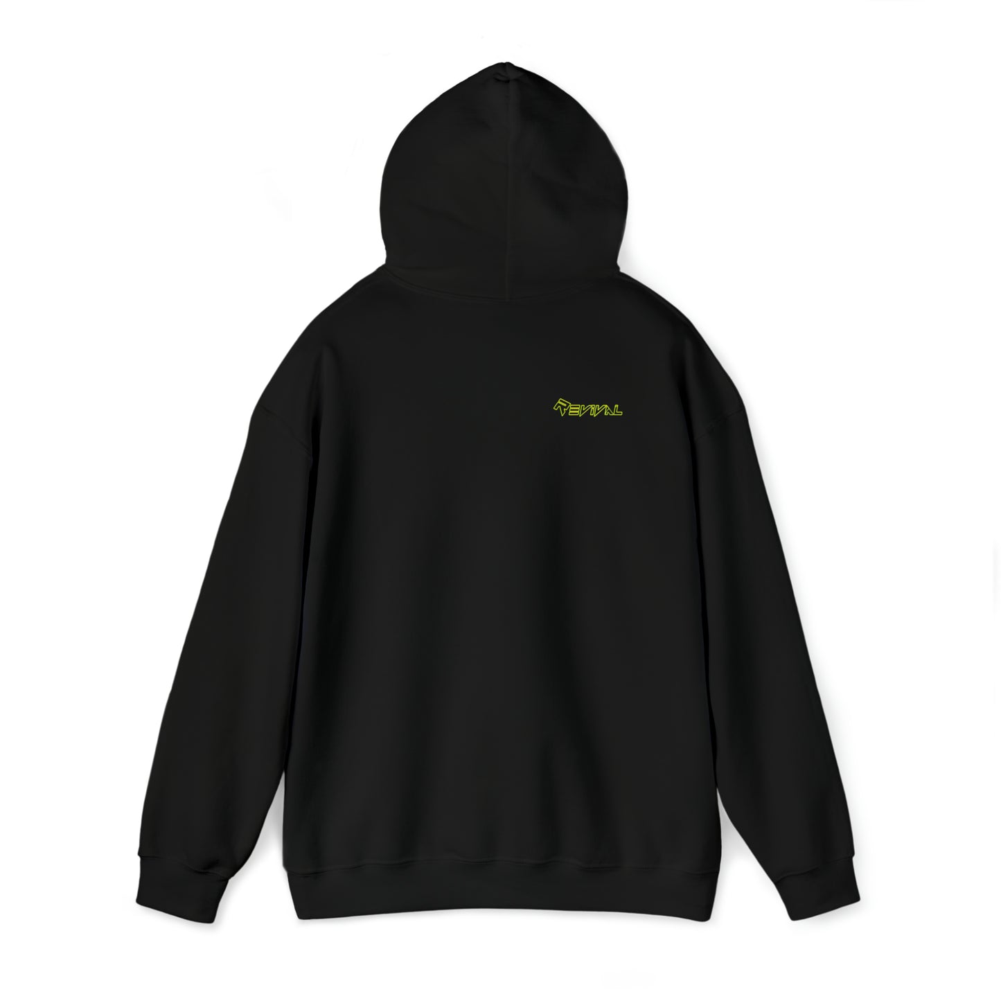 Calvary Intersection Neon Green Camo by Revival Unisex Heavy Hooded Sweatshirt, Hoodie for Men and Women, Gift for Men, Gift for Women