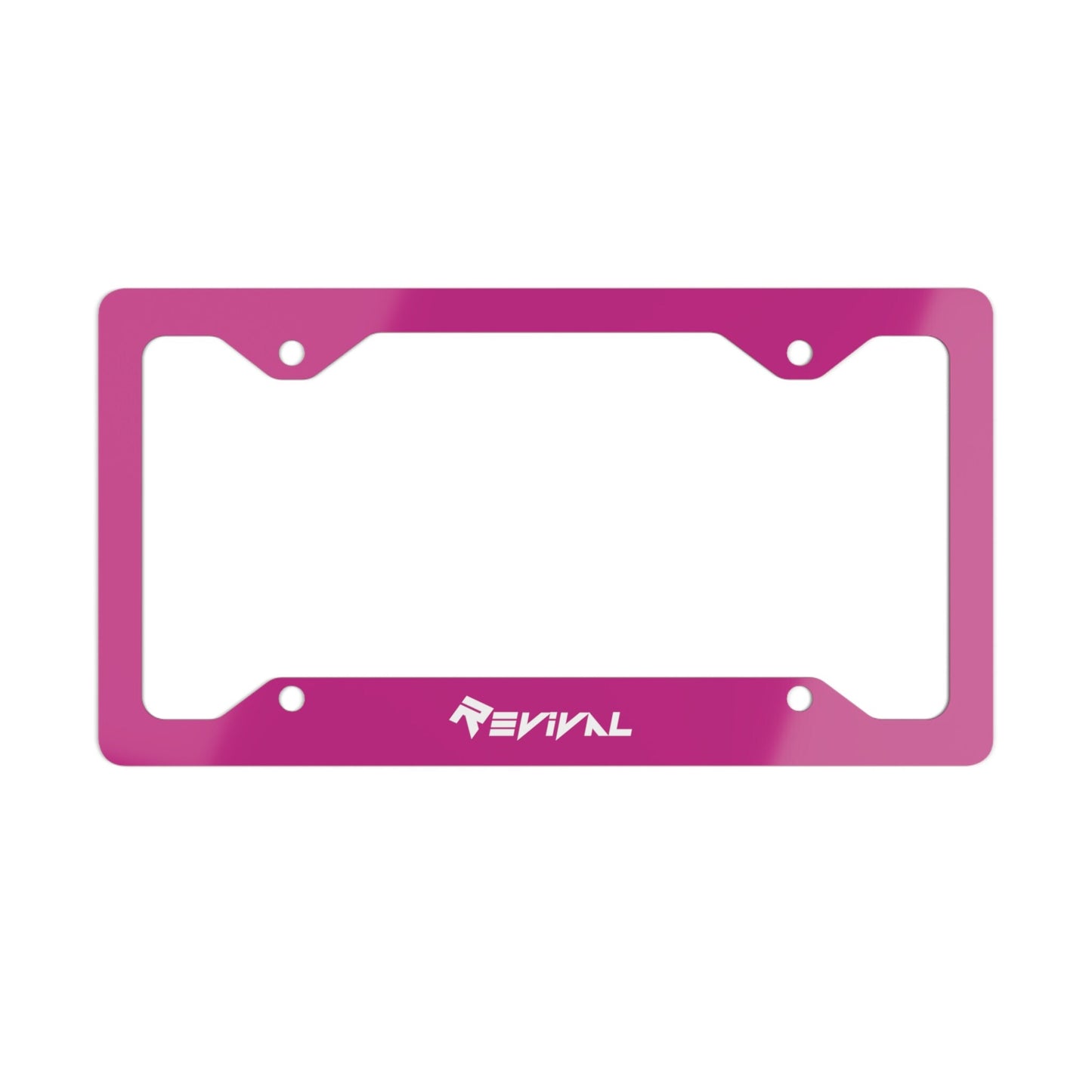 The Plate by Revival Pink Metal License Plate Frame, Automotive Accessories, New Car and Truck Accessories