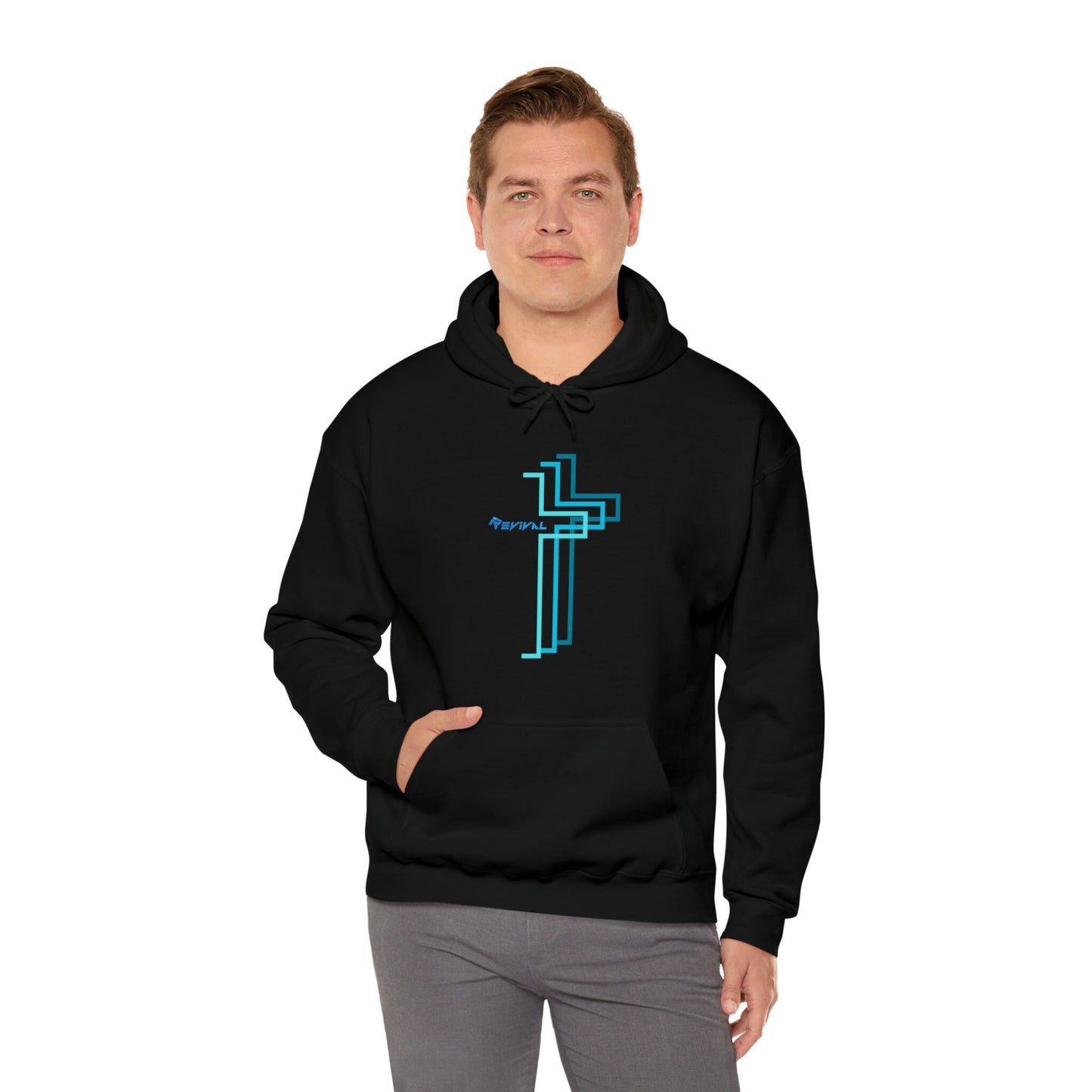 Calvary Intersection by Revival Hooded Sweatshirt, Men's and Women's Hoodie