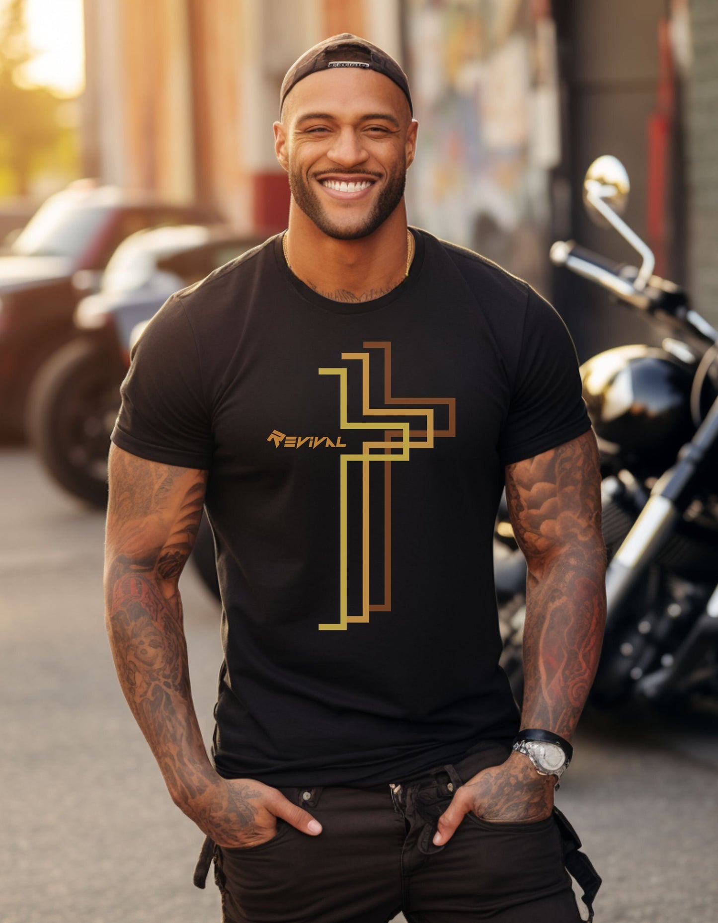 Calvary Pumpkin Spice T-Shirt by Revival Short Sleeve Tee, Men's and Women's T-Shirt