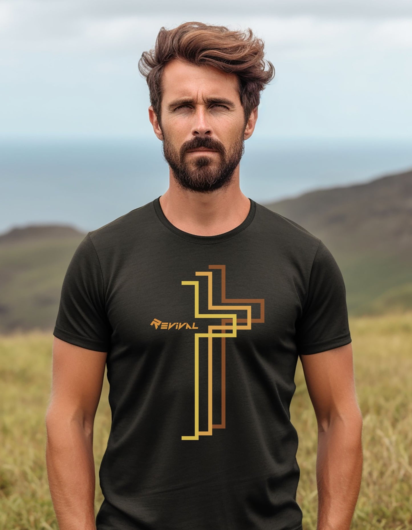 Calvary Pumpkin Spice T-Shirt by Revival Short Sleeve Tee, Men's and Women's T-Shirt