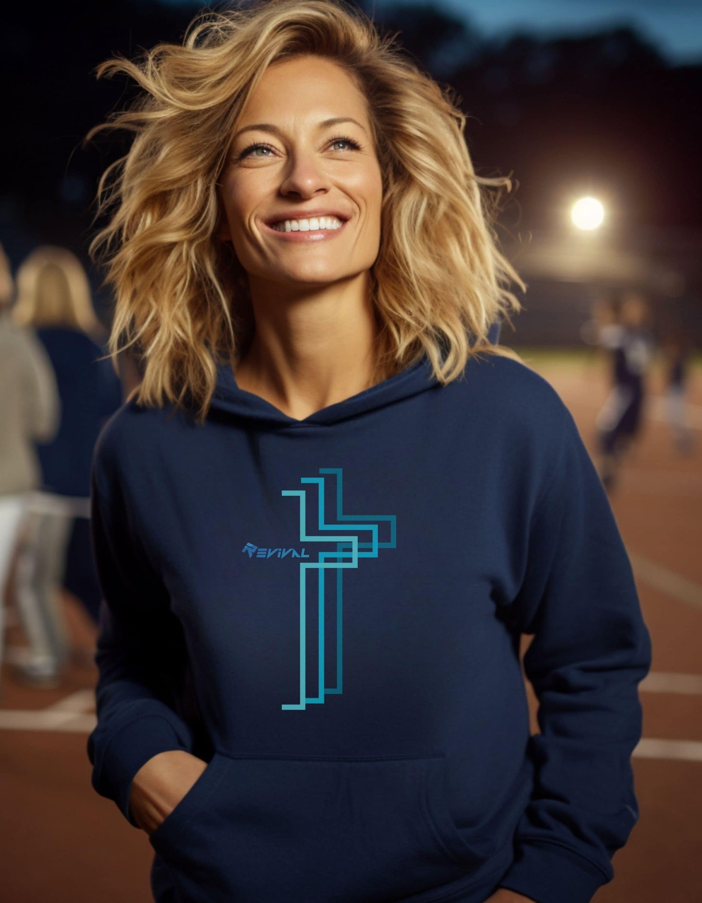 Calvary Intersection by Revival Hooded Sweatshirt, Men's and Women's Hoodie