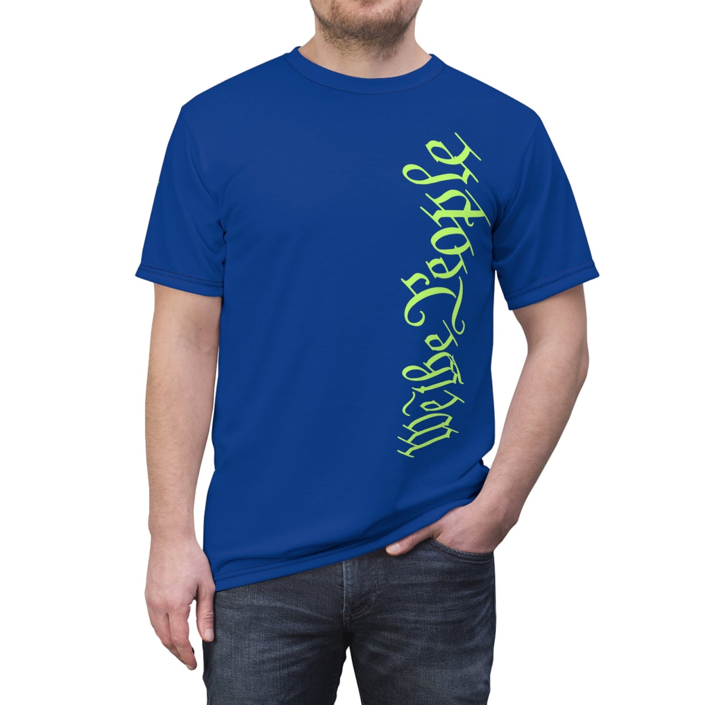 We the People by Revival Blue Lime Unisex Tee