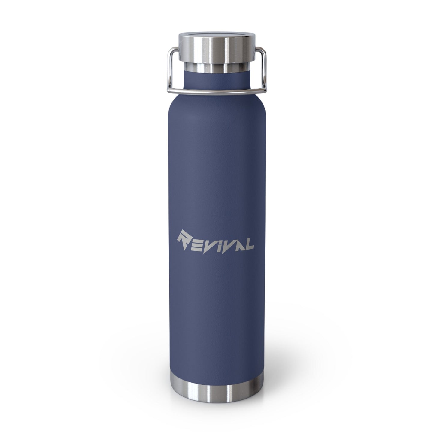 Revival Logo Copper Vacuum Insulated Bottle, 22oz, Flask, Thermos, Container, Insulated cup, Hot or Cold liquid Drinkware