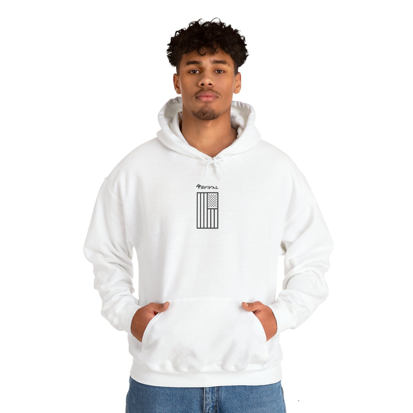 Vertical Integration by Revival Hooded Sweatshirt, Fall Hoodie, Warm Hoodie, Pullover, Gifts for men, Gifts for Women, USA Sweatshirt, Flag