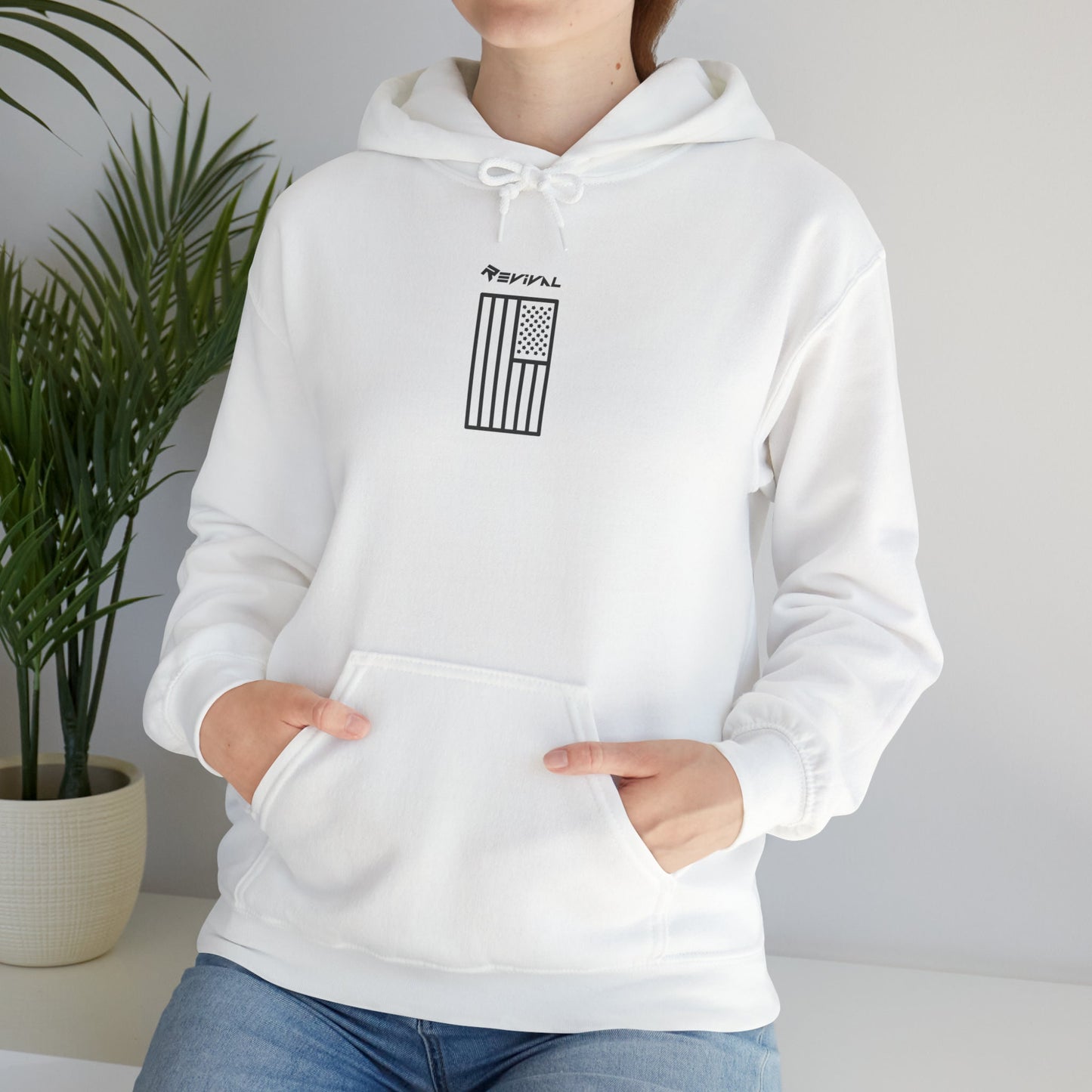 Vertical Integration by Revival Hooded Sweatshirt, Fall Hoodie, Warm Hoodie, Pullover, Gifts for men, Gifts for Women, USA Sweatshirt, Flag
