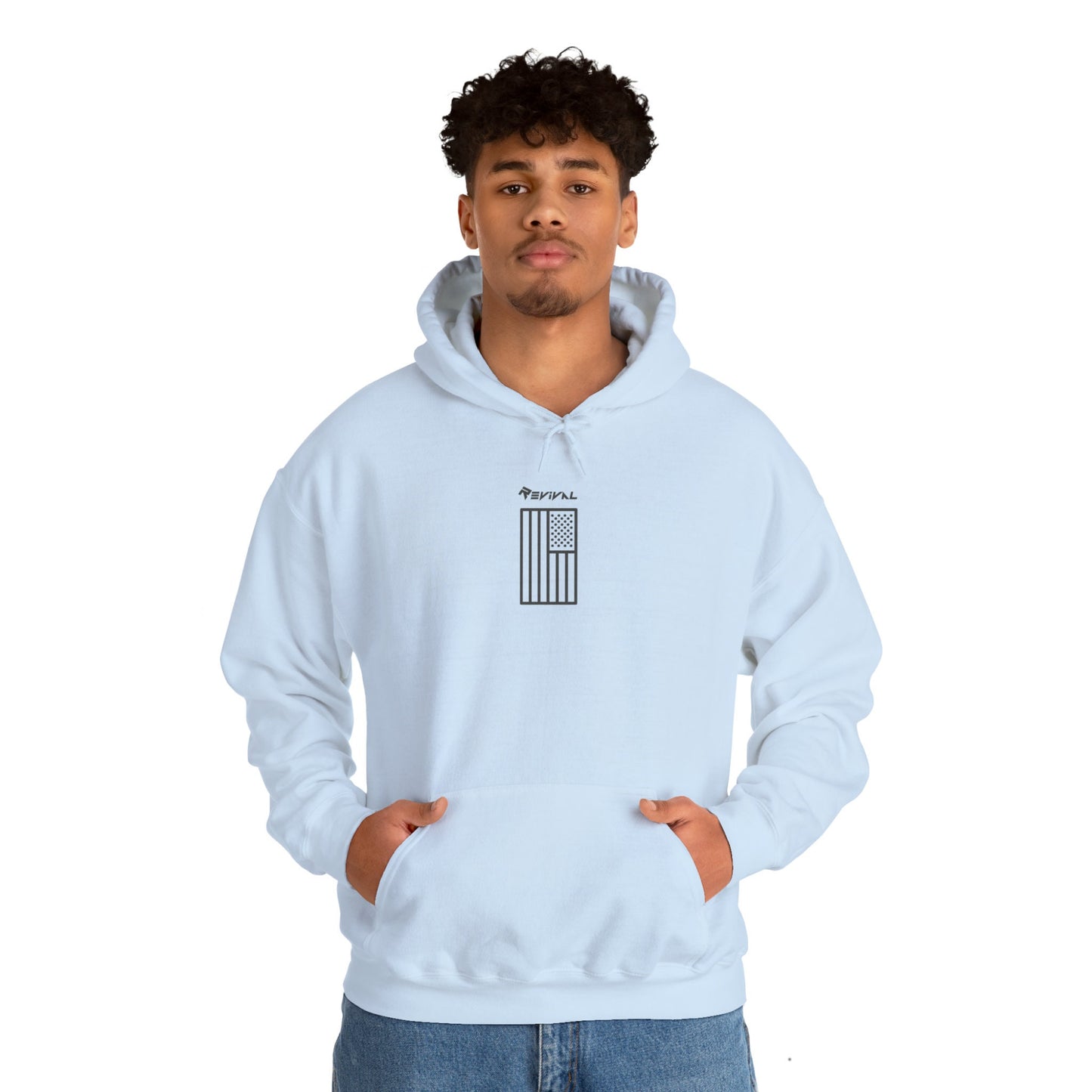 Vertical Integration by Revival Hooded Sweatshirt, Fall Hoodie, Warm Hoodie, Pullover, Gifts for men, Gifts for Women, USA Sweatshirt, Flag