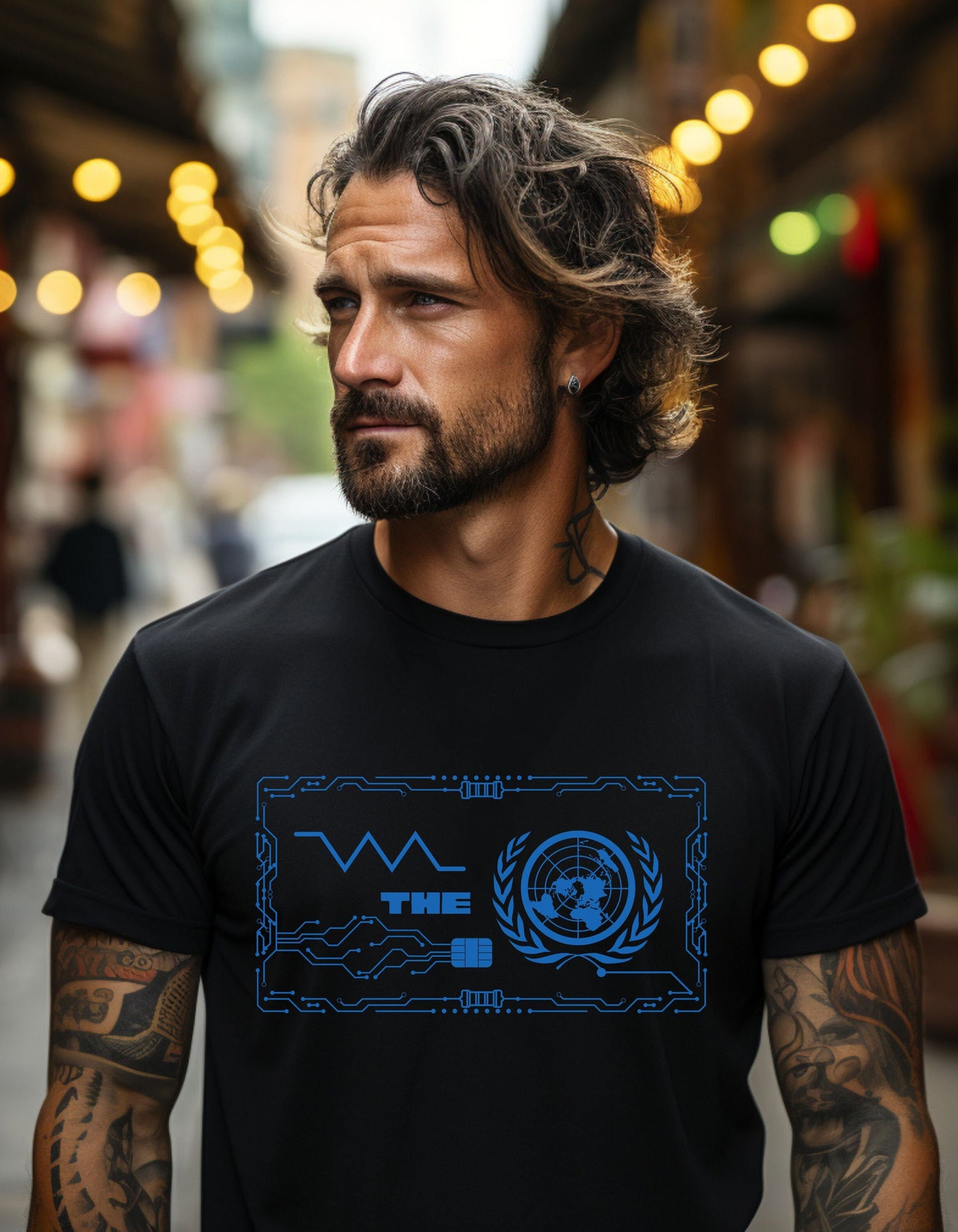 Resist The UN by Revival Men's and Women's Cotton T-Shirt, Gift for Men, Gift for Women