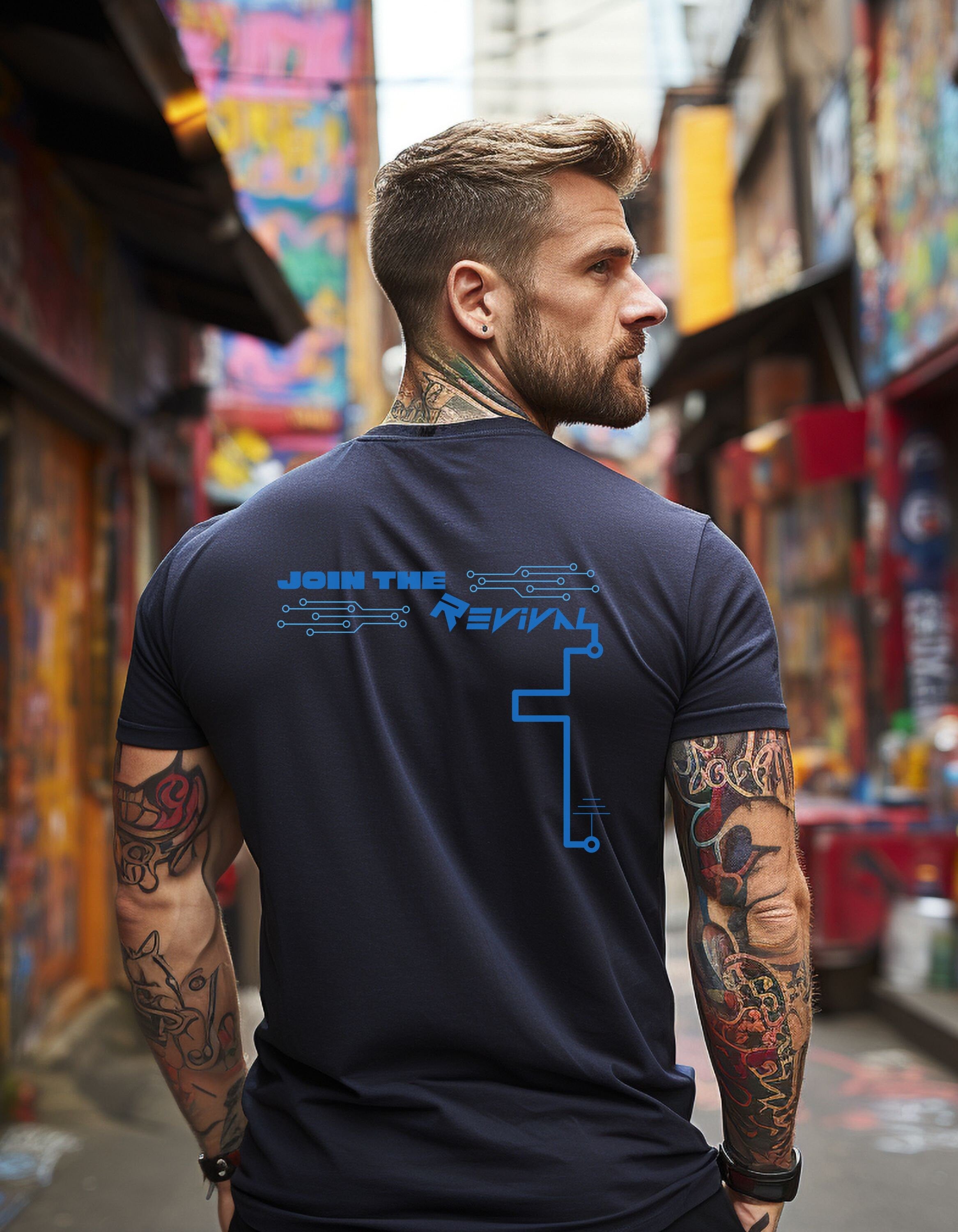 Resist The UN by Revival Men's and Women's Cotton T-Shirt, Gift for Men, Gift for Women