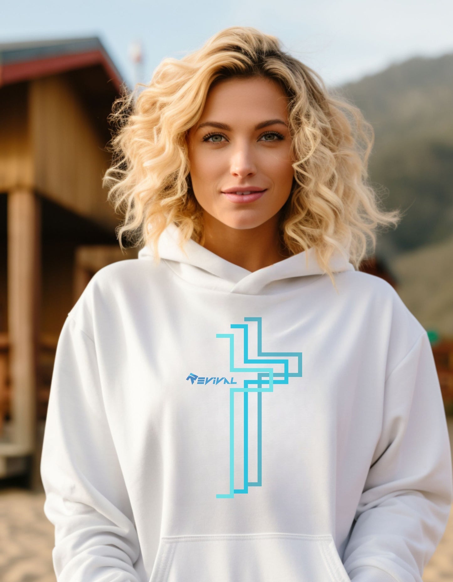 Calvary Intersection by Revival Hooded Sweatshirt, Men's and Women's Hoodie