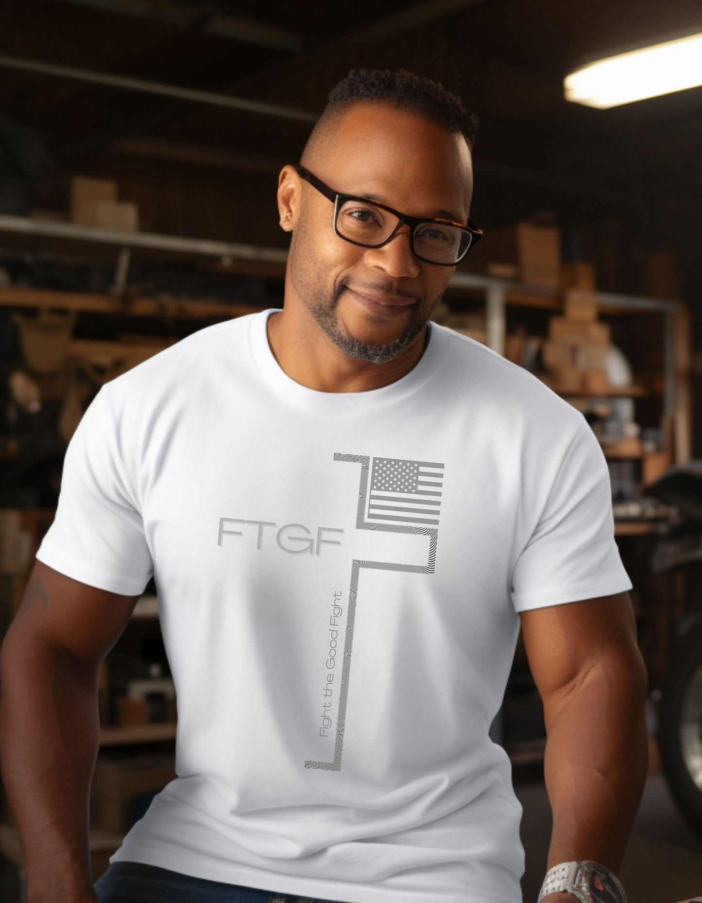 Fight the Good Fight FTGF by Revival Unisex Jersey Short Sleeve Tee, Men's and Women's T-Shirt