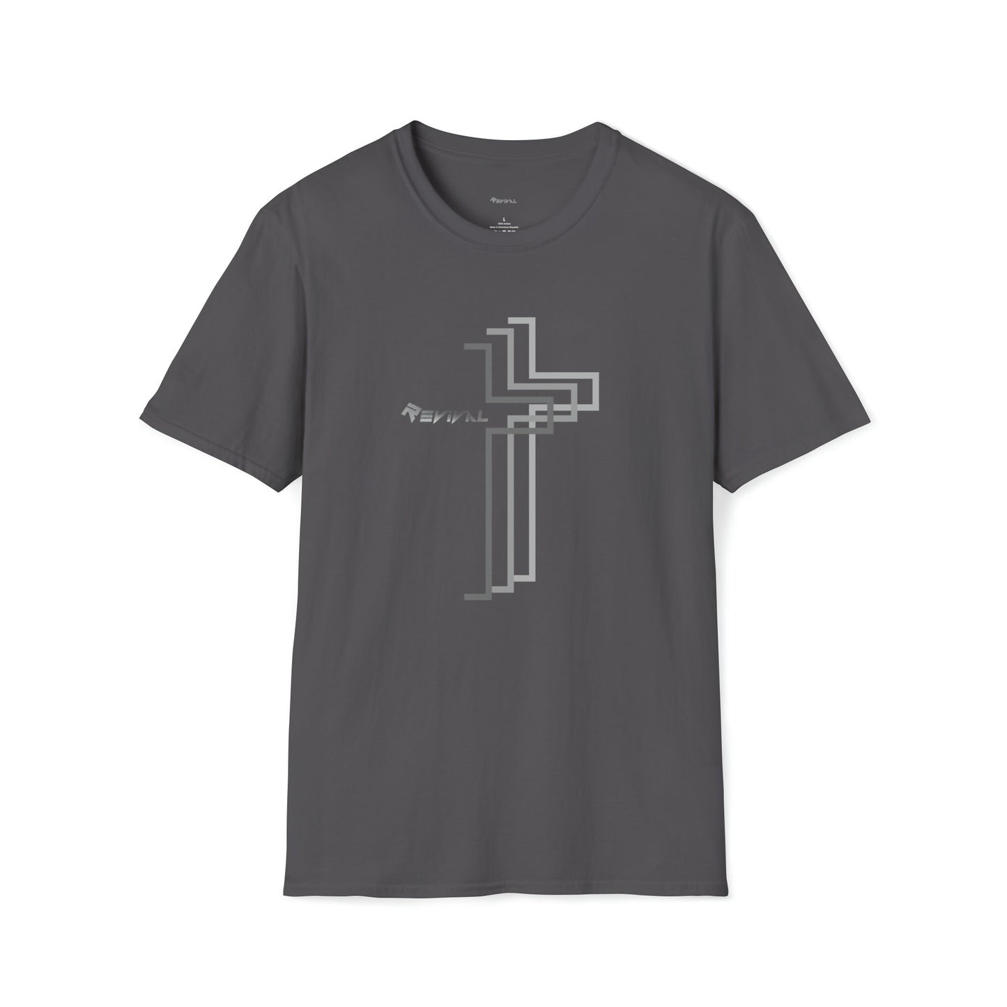 Grey Calvary Intersection by Revival Short sleeve T-Shirt, Comfortable, soft Tee, Gift for Men and Women