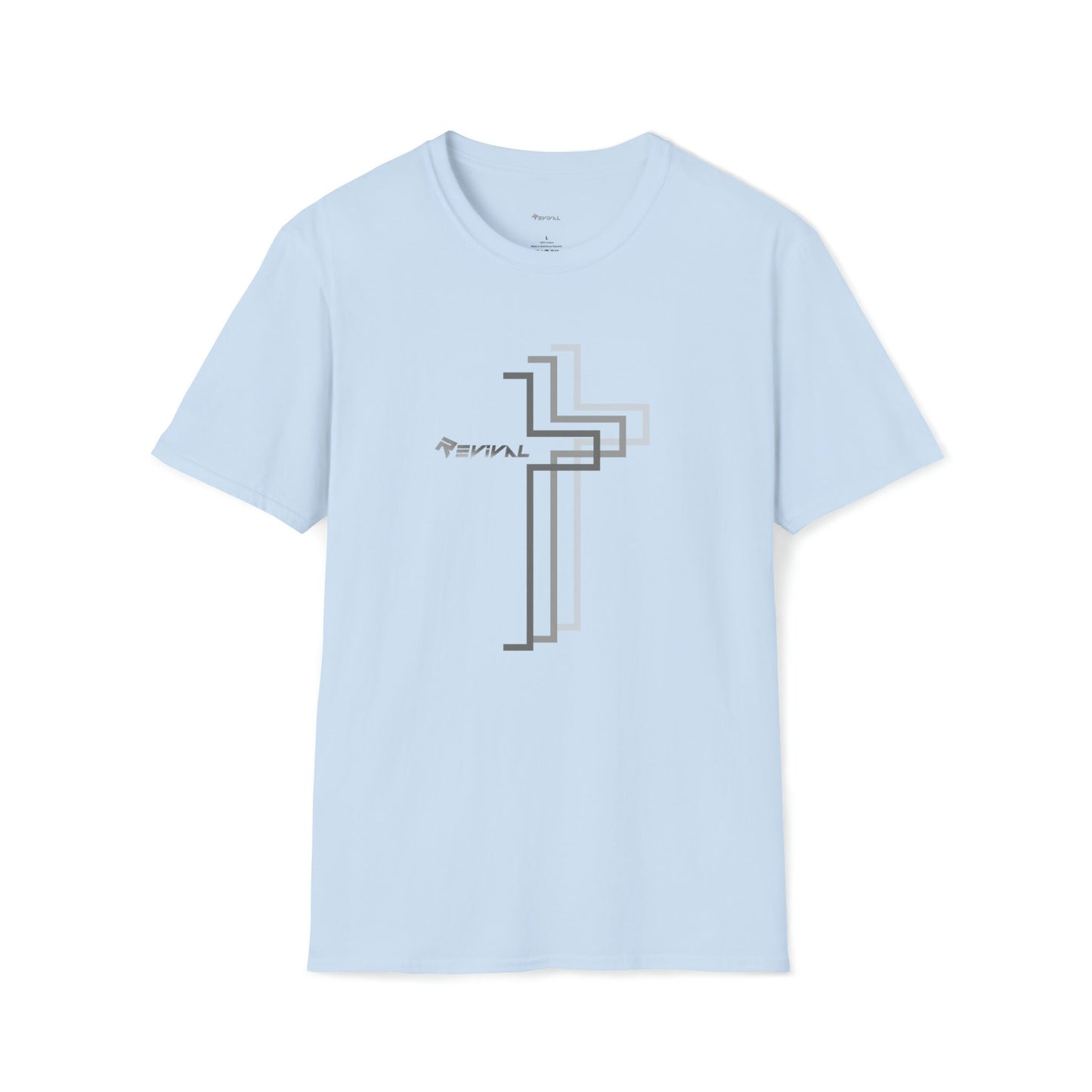 Grey Calvary Intersection by Revival Short sleeve T-Shirt, Comfortable, soft Tee, Gift for Men and Women