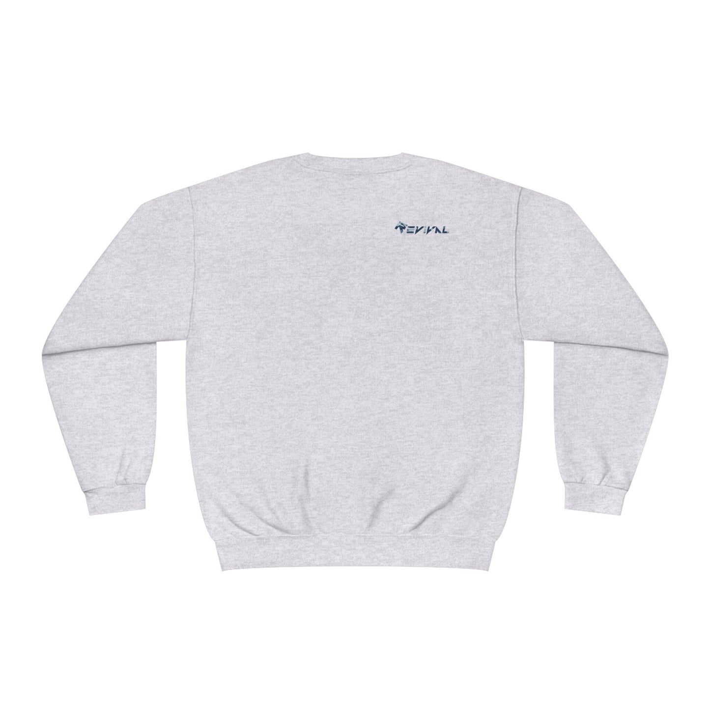 Carbon Blue Camouflage by Revival Sweatshirt, Crewneck Sweatshirt, Warm Long Sleeve Pullover