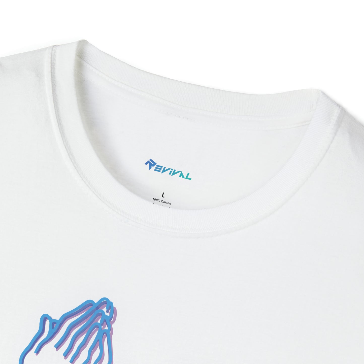 Pray for Revival NEON Blue by Revival Softstyle T-Shirt, Short Sleeved Tee for Men and Women, Gift for Men, Gift for Women