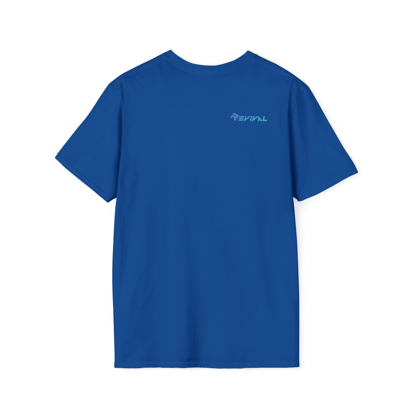 Pray for Revival NEON Blue by Revival Softstyle T-Shirt, Short Sleeved Tee for Men and Women, Gift for Men, Gift for Women