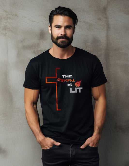 The Revival is Lit by Revival Softstyle T-Shirt, Short Sleeved Tee for Men, Gift for Men