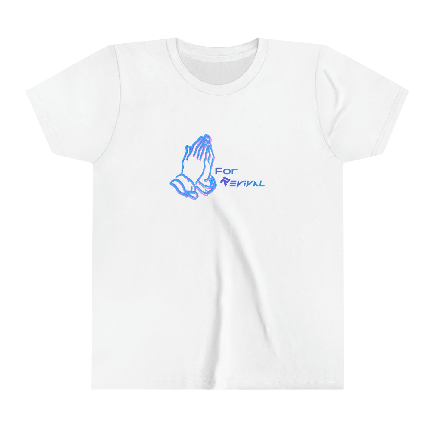 Pray for Revival Neon Blue by Revival Youth Short Sleeve Tee