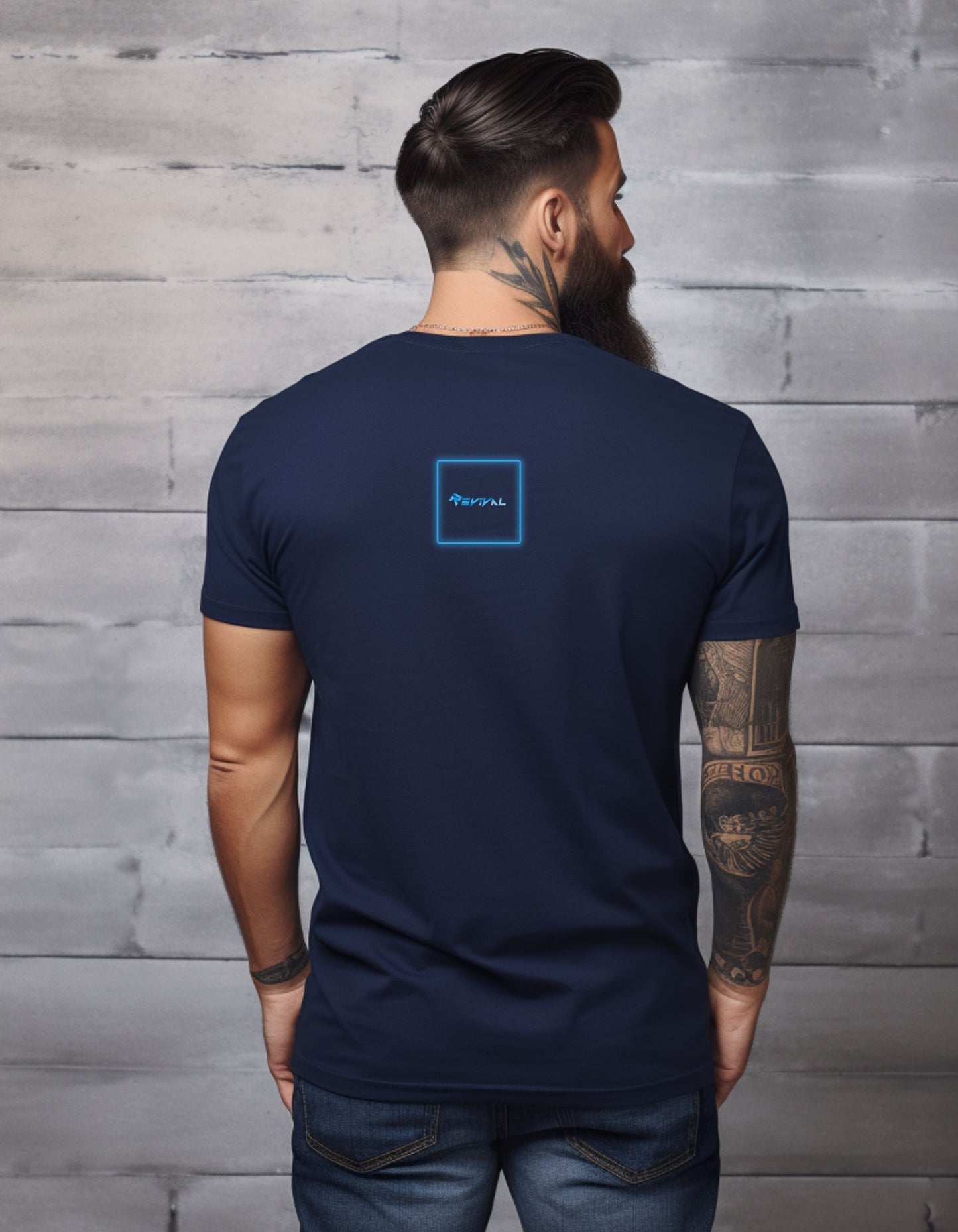 The Revival is Lit Blue Flame by Revival Softstyle T-Shirt, Short Sleeved Men's T-Shirt, Gift for Men