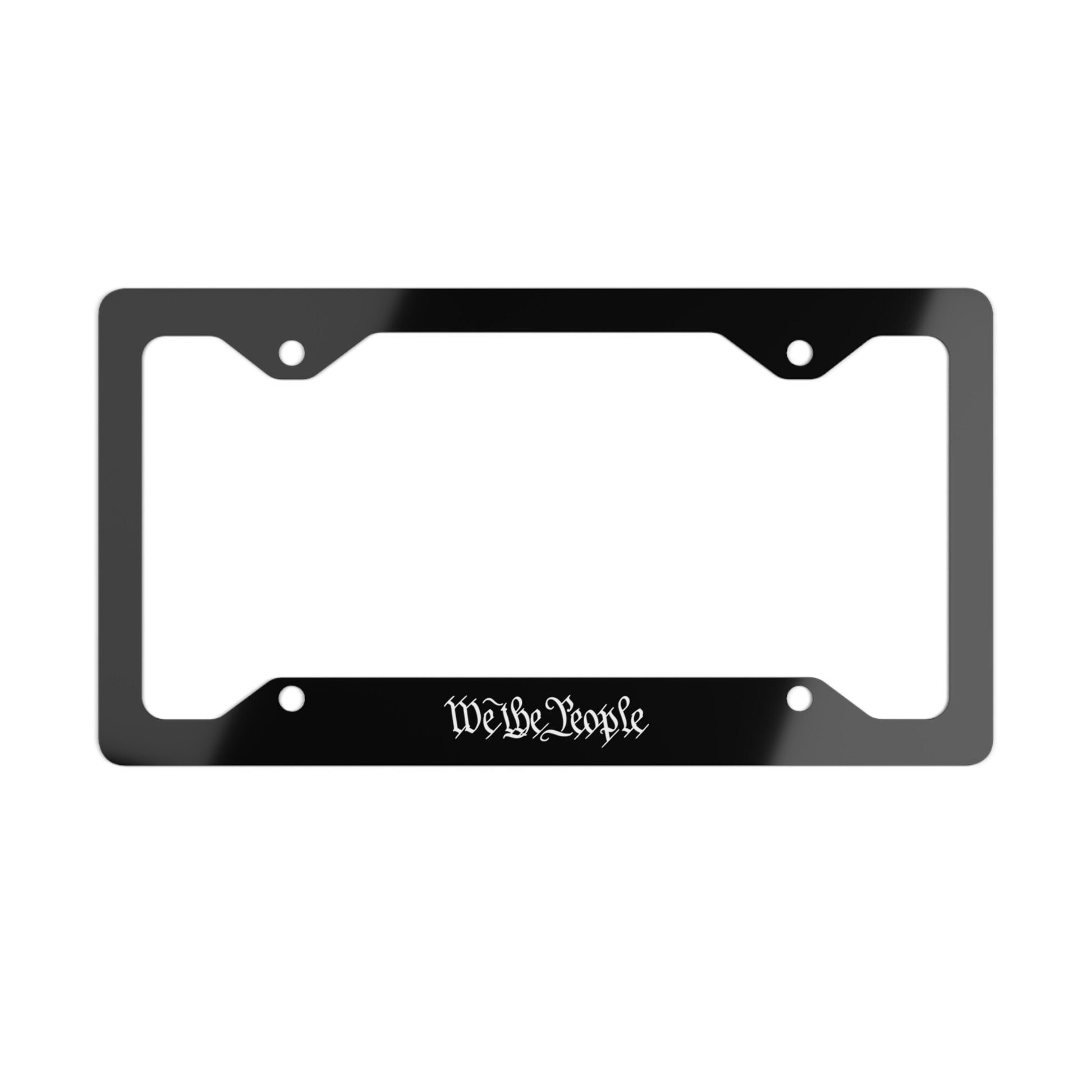 We the Plate People by Revival Black and White Metal License Plate Frame, Automotive Accessories, New Car and Truck Accessories