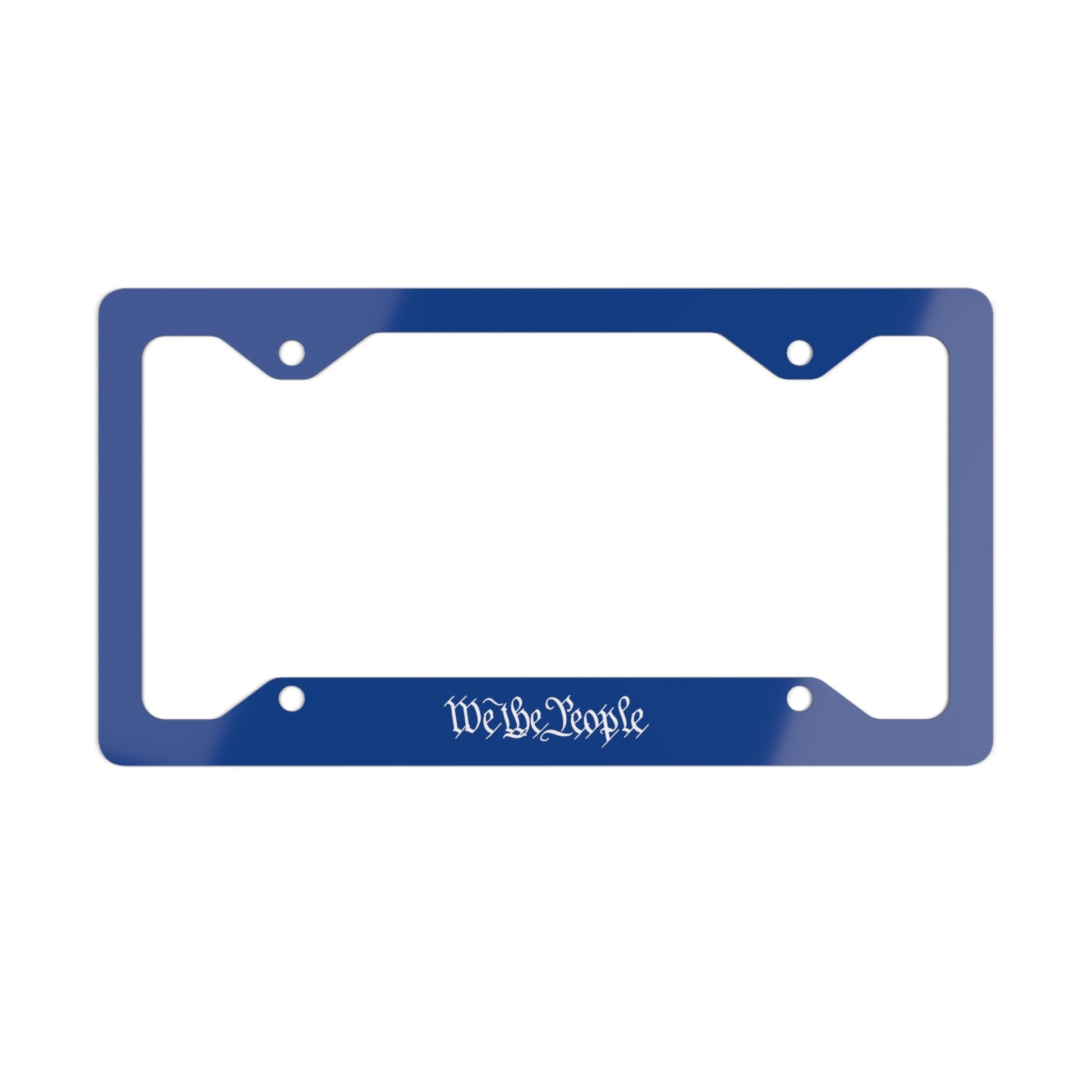 We the Plate People by Revival Blue Metal License Plate Frame, Automotive Accessories, New Car and Truck Accessories, We the People