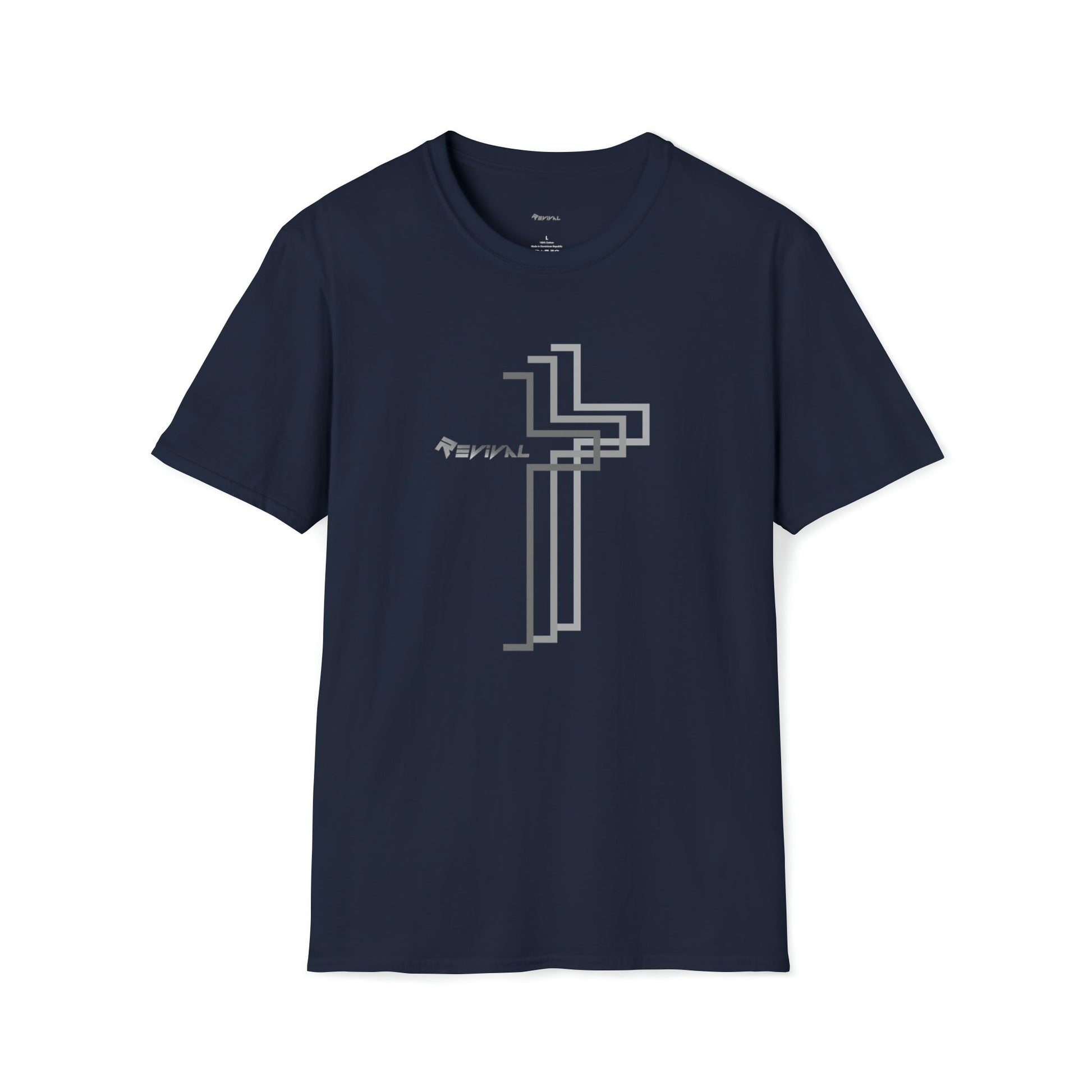 Grey Calvary Intersection by Revival Short sleeve T-Shirt, Comfortable, soft Tee, Gift for Men and Women